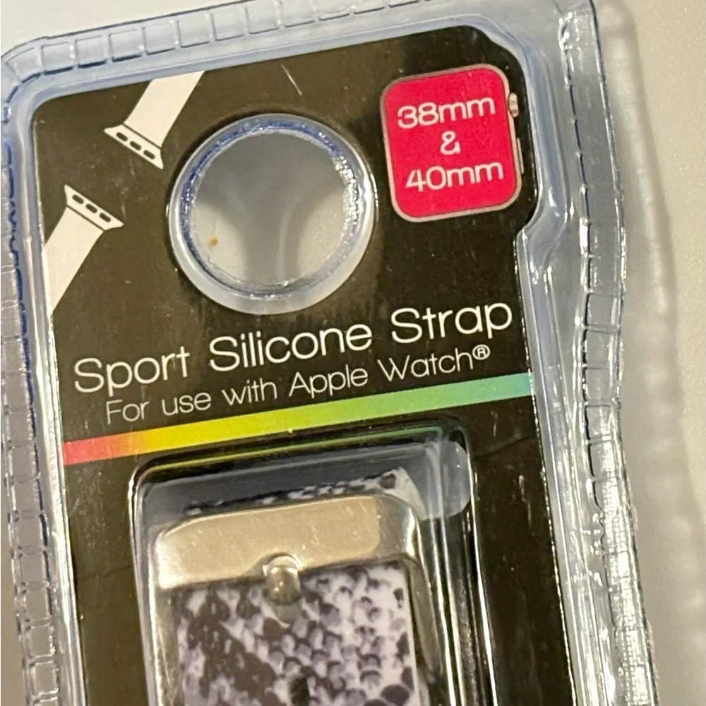 🎀🆕🎀 Apple Watch Gray and Black Silicone Watch Bands/Straps Set-38mm-40mm